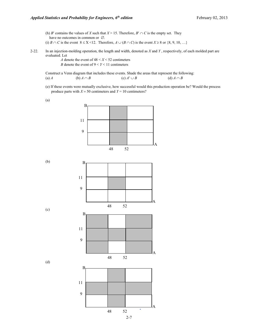 Preview page 8 of Applied Statistics and Probability for Engineers, 6th Edition By Douglas Montgomery | Solutions Manual | All Chapters 2-