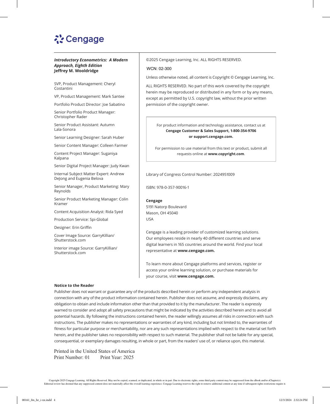 Preview page 5 of Introductory Econometrics A Modern Approach 8th Edition By Jeffrey M. Wooldridge