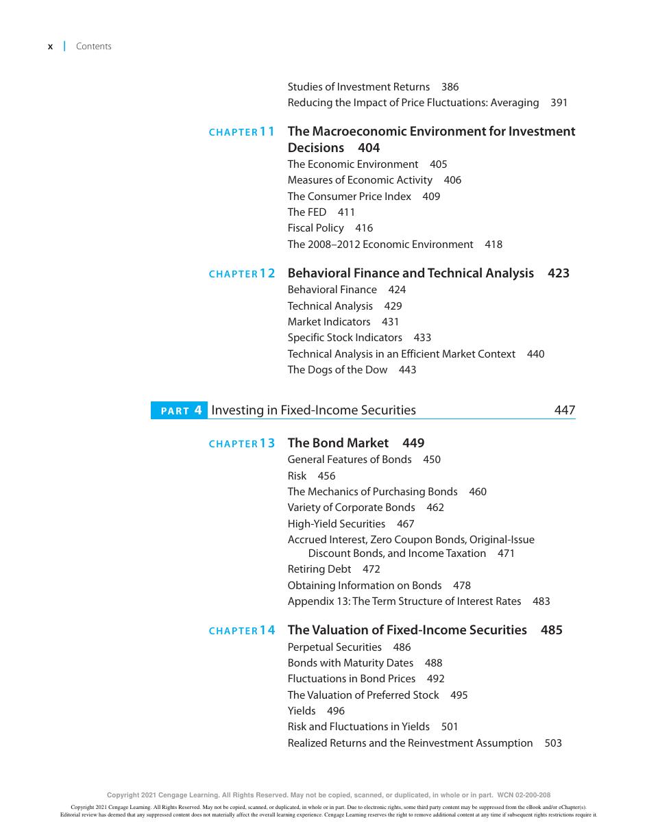 Preview page 10 of Investments An Introduction 13th Edition By Herbert Mayo