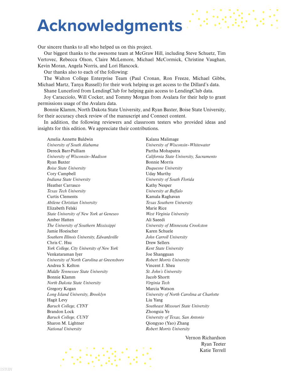 Preview page 8 of ISE Data Analytics for Accounting 3rd Edition By Vernon Richardson Professor, Katie Terrell, Ryan Teeter
