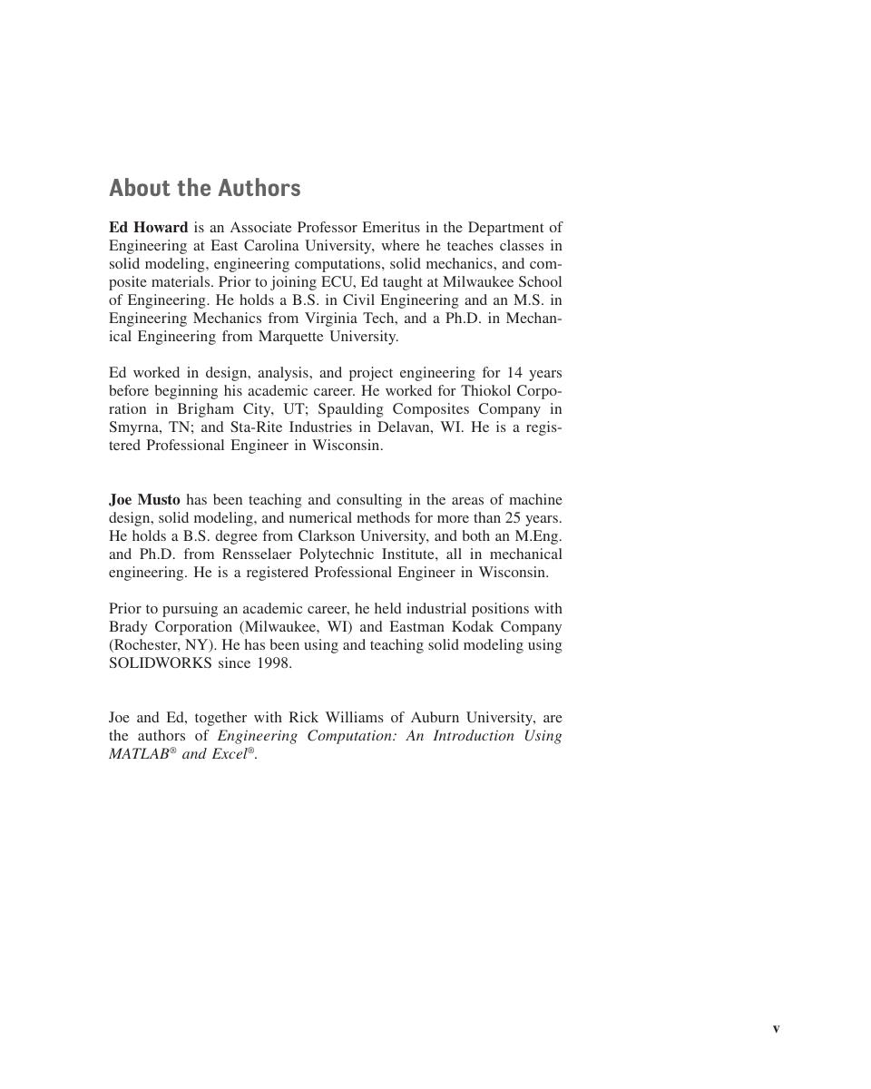 Preview page 5 of ISE Introduction to Solid Modeling Using SolidWorks 2025 Release By William Howard, Joseph Musto