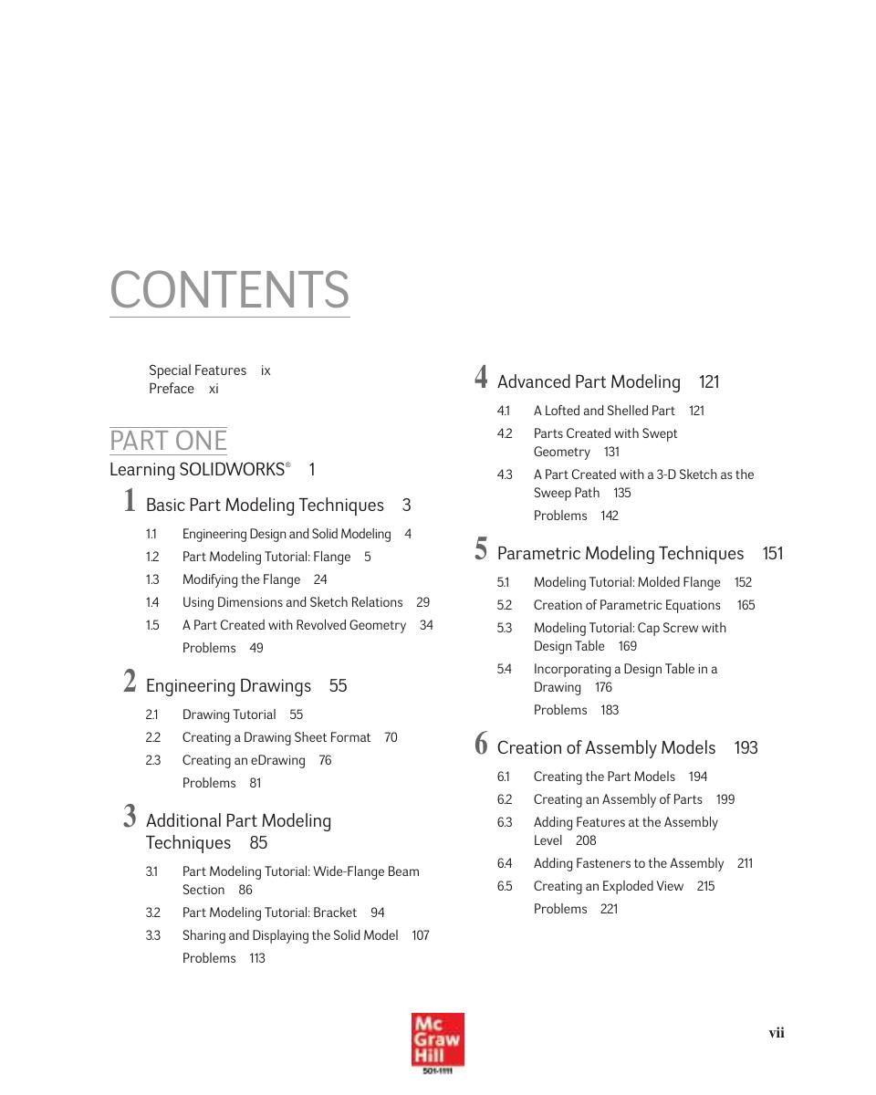 Preview page 6 of ISE Introduction to Solid Modeling Using SolidWorks 2025 Release By William Howard, Joseph Musto