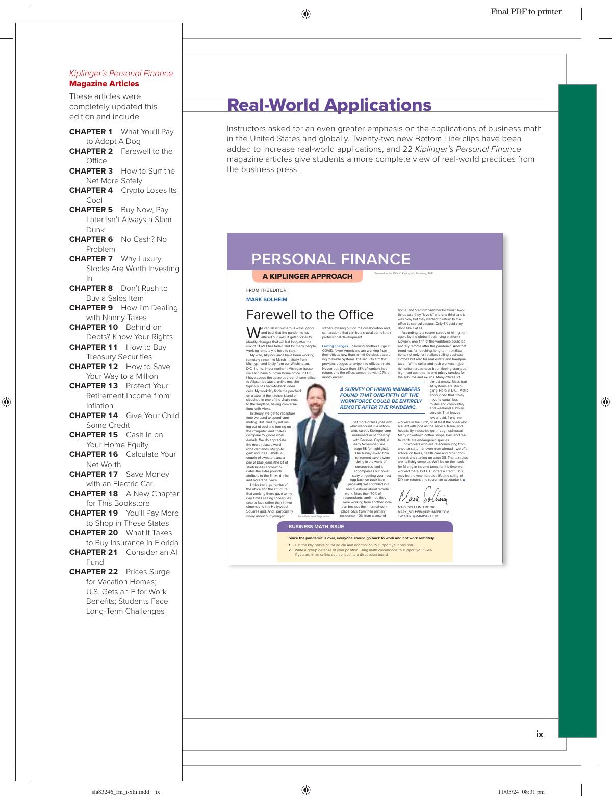 Preview page 10 of ISE Practical Business Math Procedures 2025 Release By Jeffrey Slater, Sharon Wittry