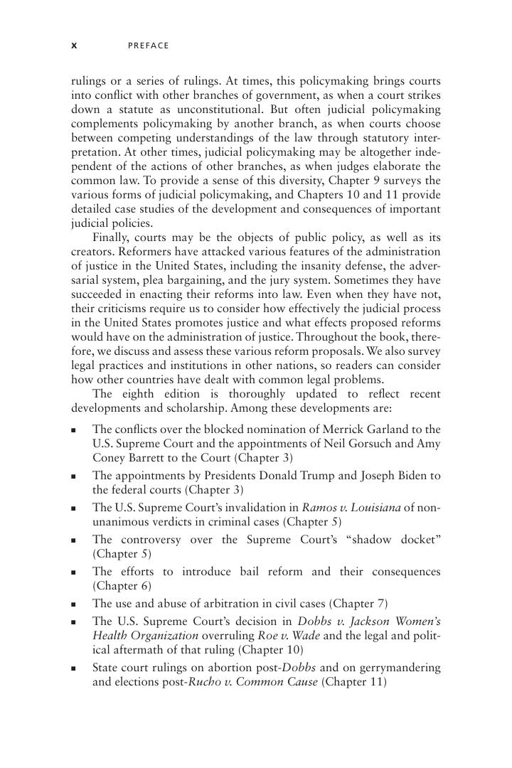 Preview page 8 of Judicial Process and Judicial Policymaking 8th Edition By Alan Tarr