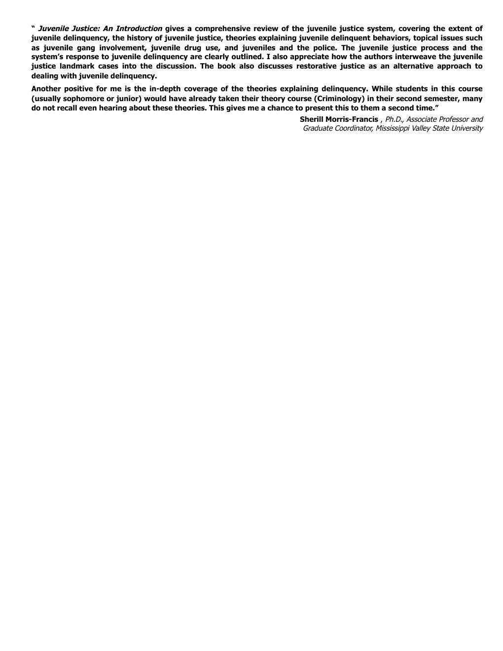 Preview page 3 of Juvenile Justice An Introduction 10th Edition By John Whitehead, Steven Lab
