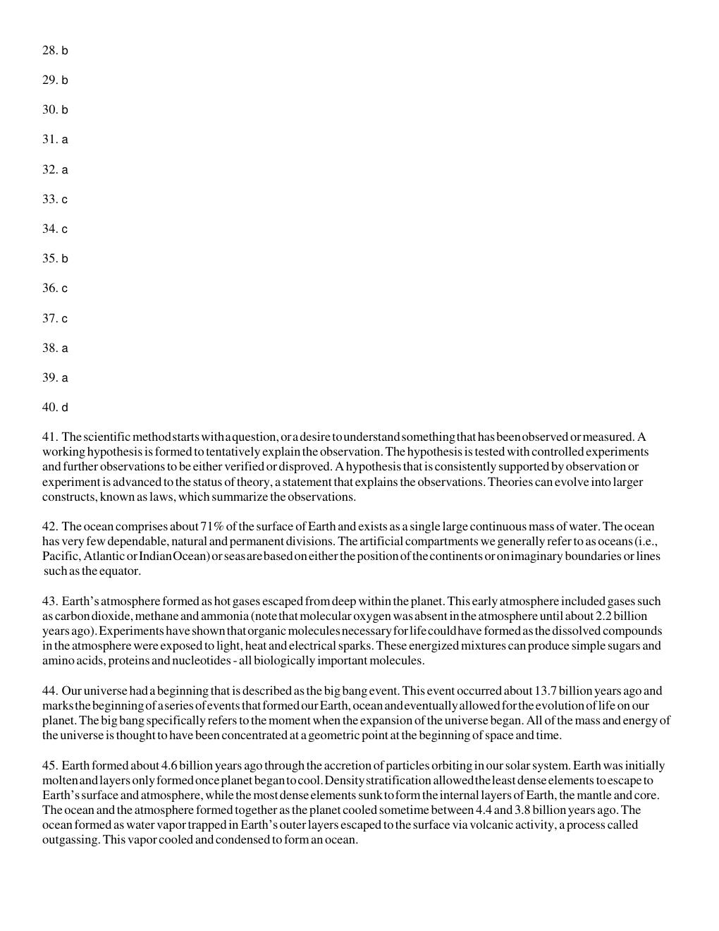 Preview page 10 of Test Bank for Essentials of Oceanography 7th Edition by Tom Garrison |  Complete Edition