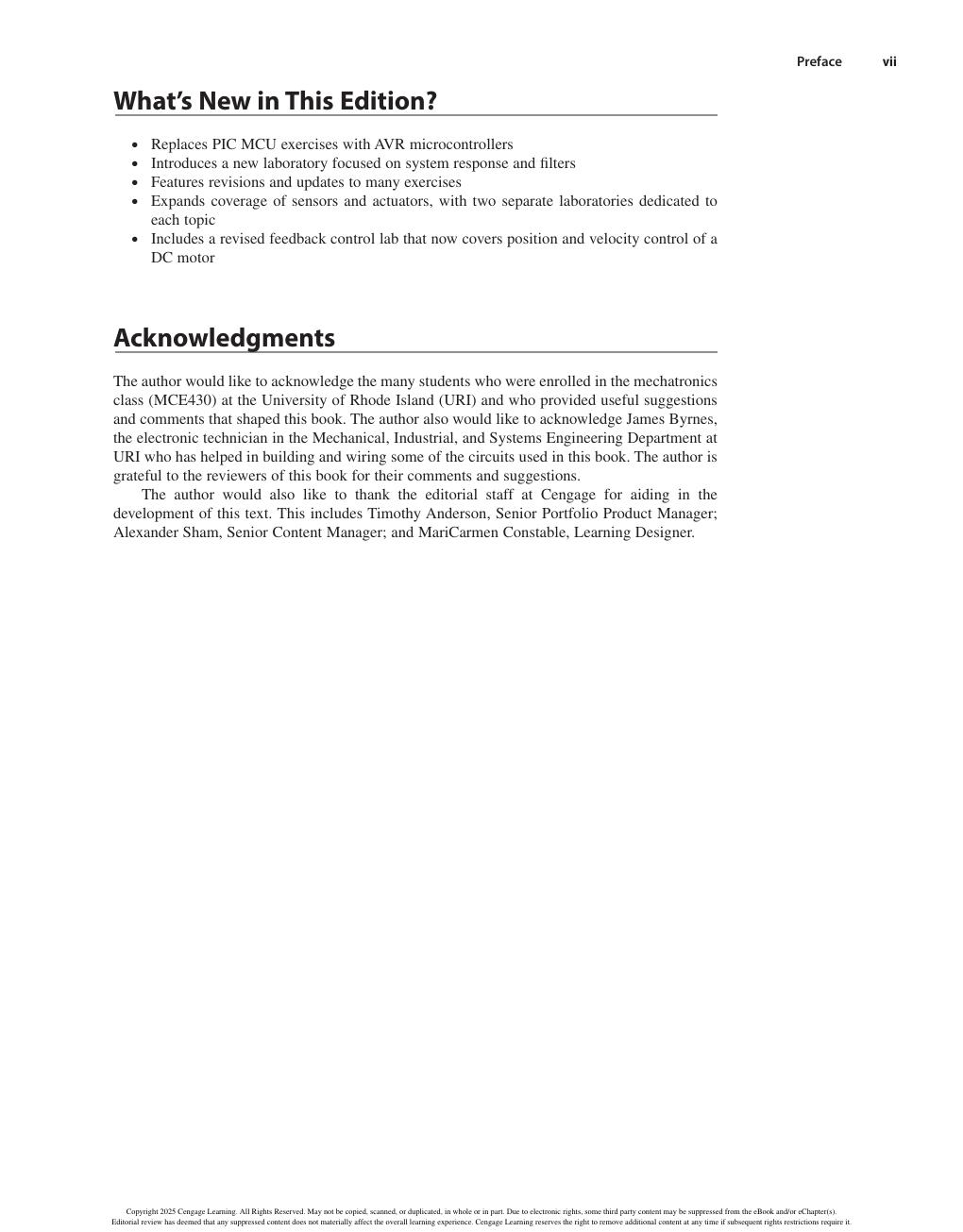 Preview page 7 of Laboratory Exercises in Mechatronics 2nd Edition By Musa Jouaneh