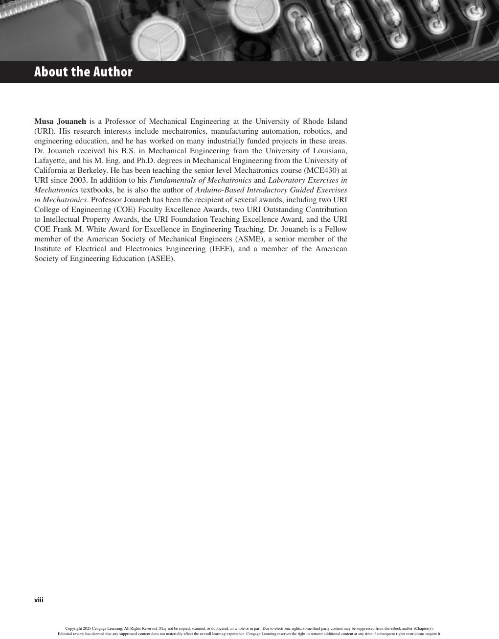 Preview page 8 of Laboratory Exercises in Mechatronics 2nd Edition By Musa Jouaneh
