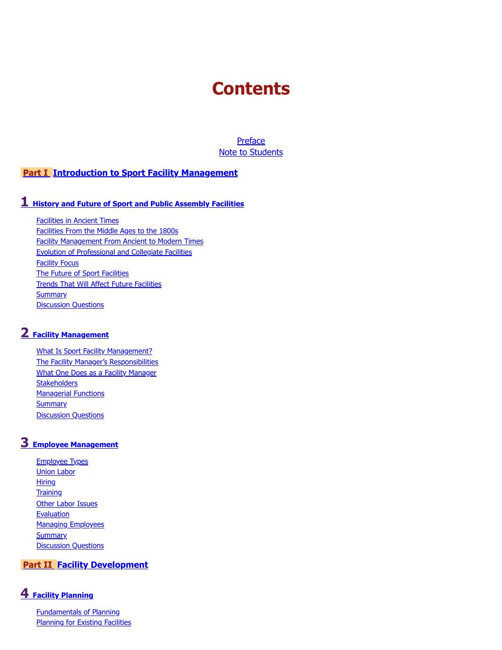Preview page 8 of Managing Sport Facilities 5th Edition By Gil Fried, Matthew Kastel