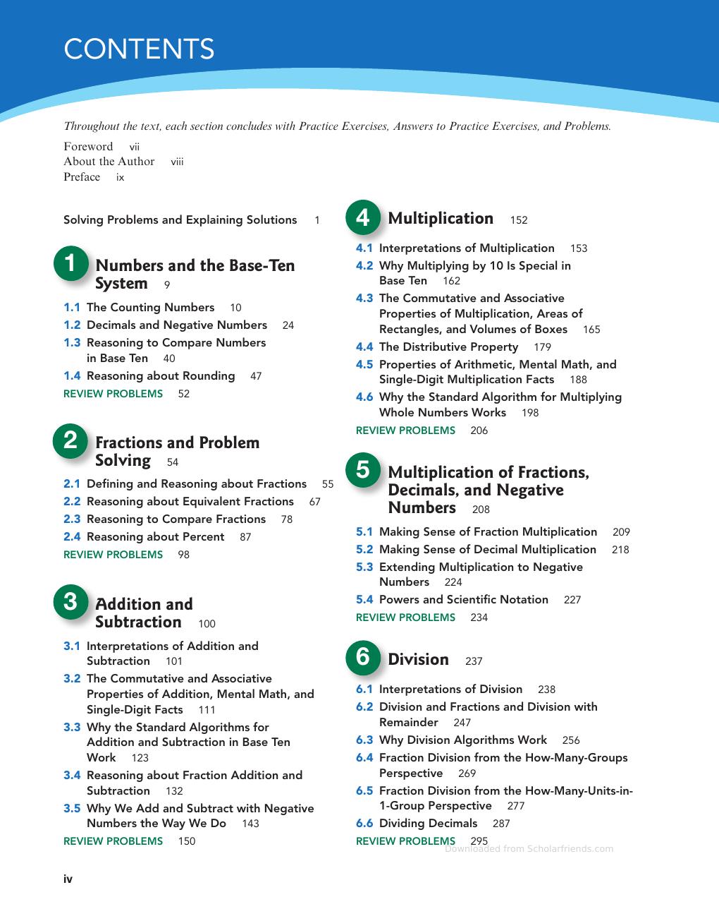 Preview page 5 of Mathematics for Elementary and Middle School Teachers 6th Edition By Sybilla Beckmann