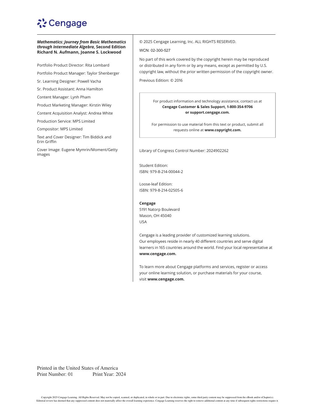 Preview page 4 of Mathematics Journey from Basic Mathematics through Intermediate Algebra 2nd Edition By Richard Aufmann, Joanne Lockwood