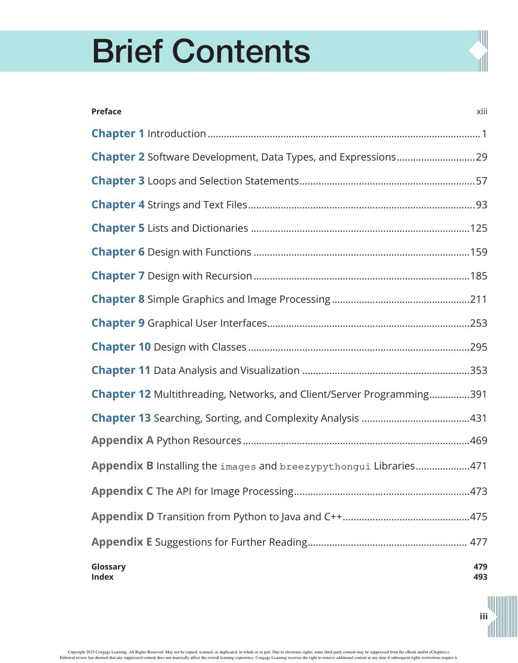 Preview page 5 of Python Programming for Engineers and Scientists 1st Edition By Cengage
