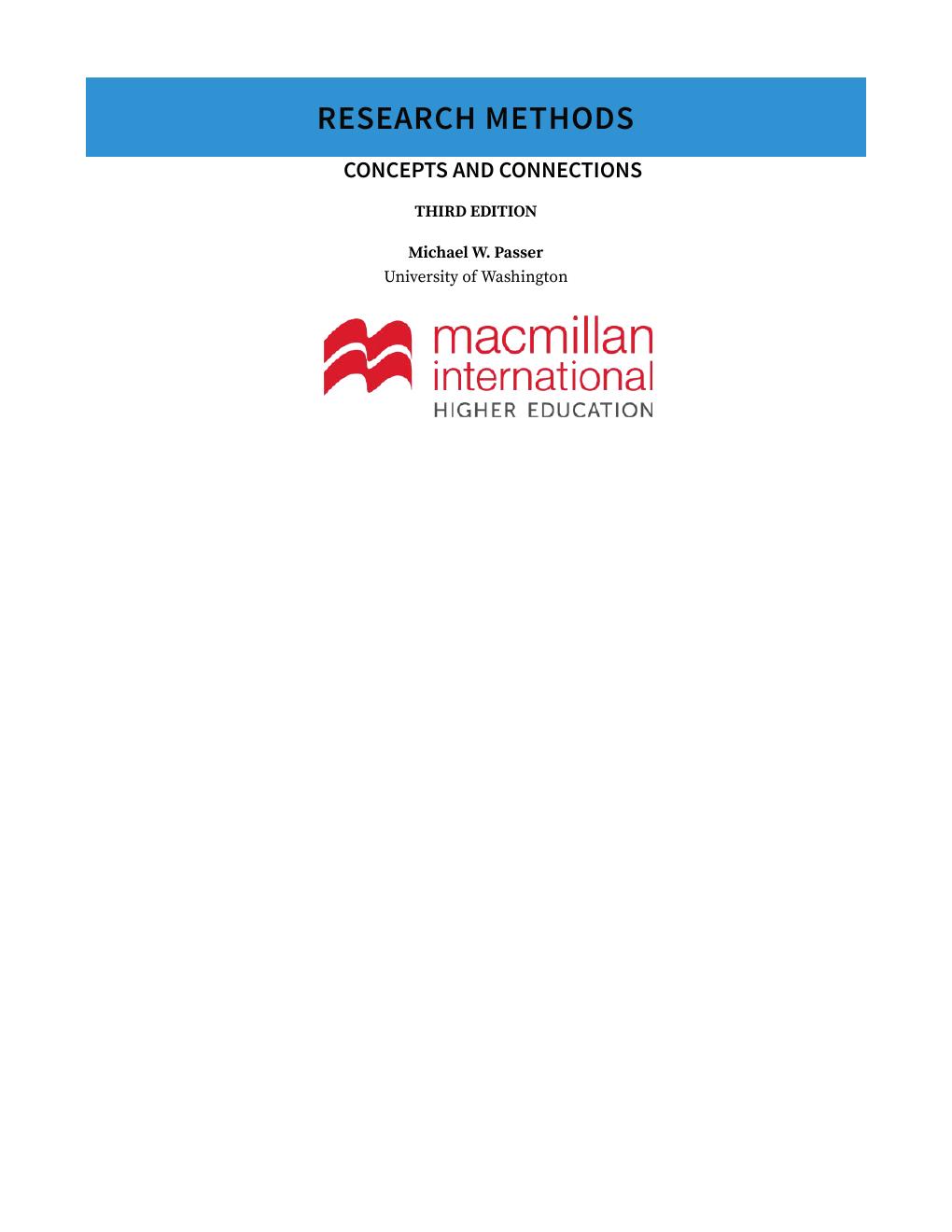 Preview page 3 of Research Methods Concepts and Connections 1st Edition By Michael w. Passer