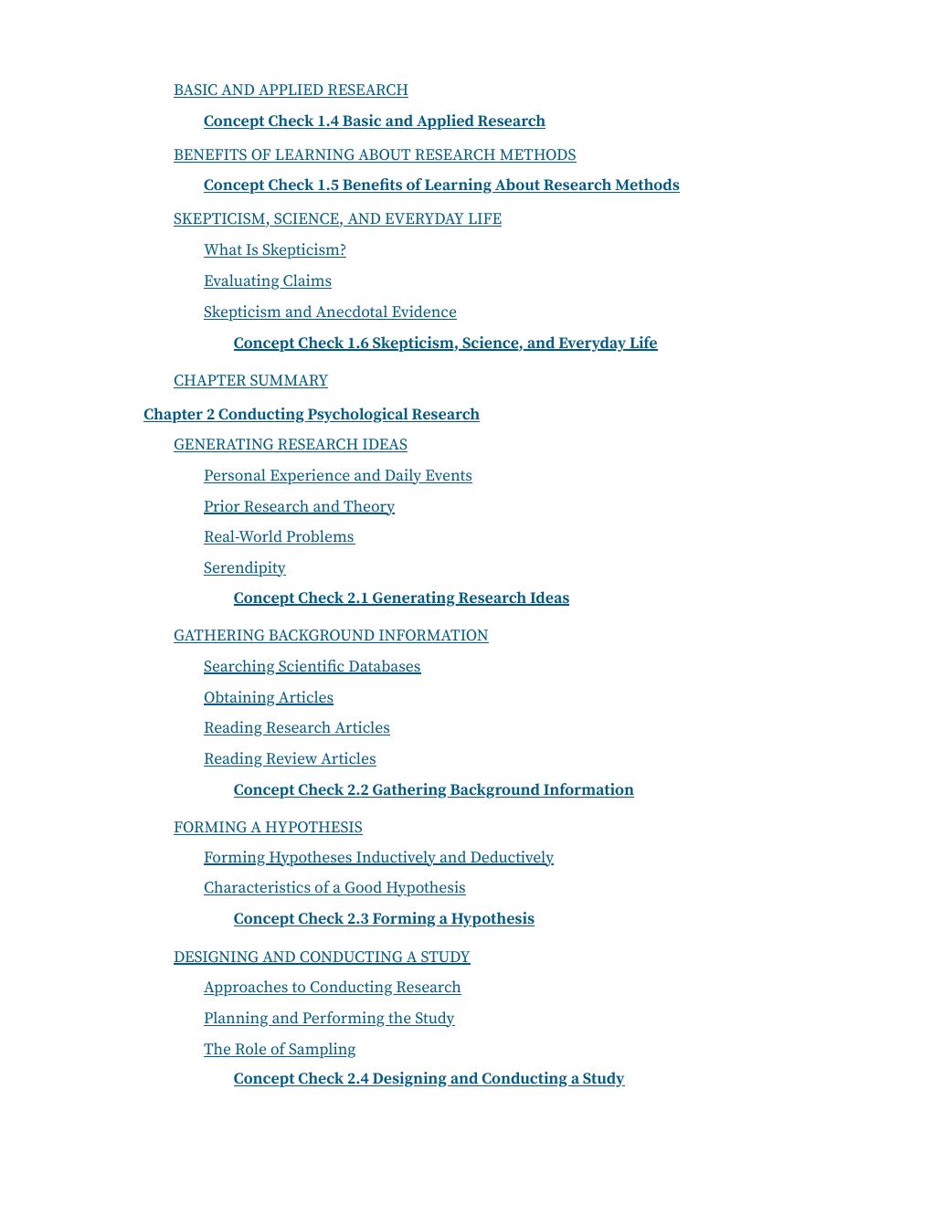 Preview page 9 of Research Methods Concepts and Connections 1st Edition By Michael w. Passer