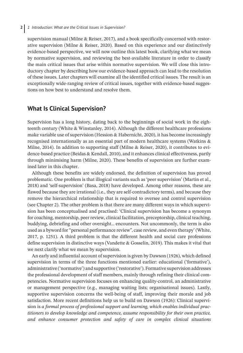 Preview page 9 of Resolving Critical Issues in Clinical Supervision 1st Edition By Derek Milne, Robert Reiser
