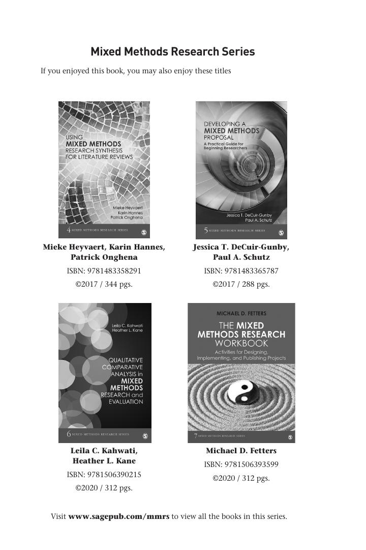 Preview page 4 of Secondary Data in Mixed Methods Research 1st Edition By Daphne C Watkins