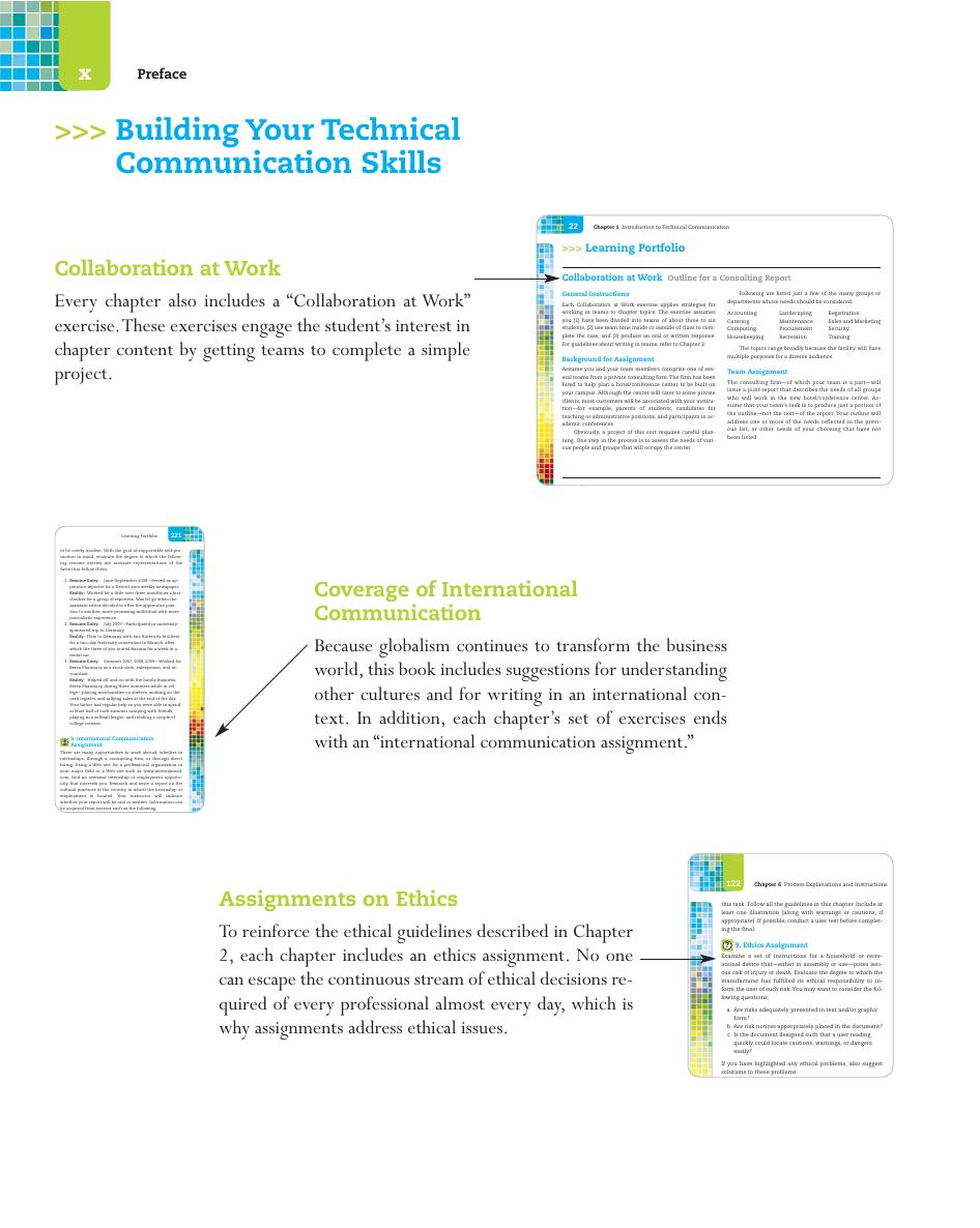 Preview page 9 of Technical Communication Fundamentals 1st Edition By William Pfeiffer, Kaye Adkins
