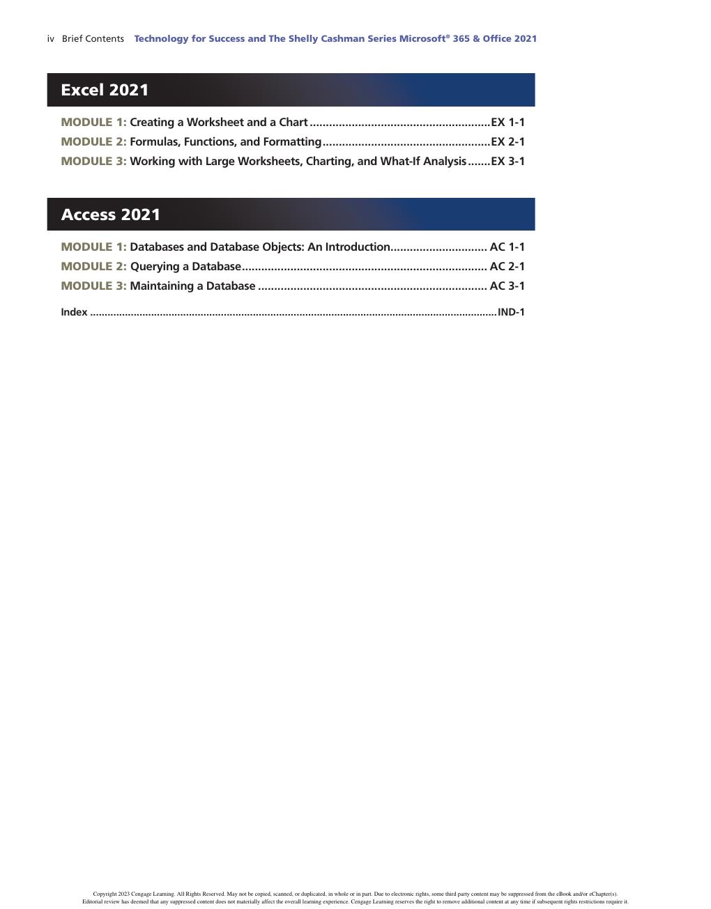 Preview page 6 of Technology for Success Microsoft® 365® & Office® 2021 1st Edition By Sandra Cable