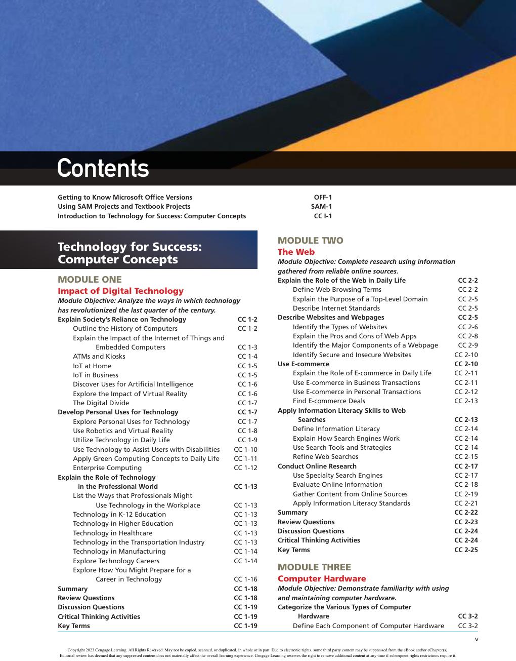 Preview page 7 of Technology for Success Microsoft® 365® & Office® 2021 1st Edition By Sandra Cable
