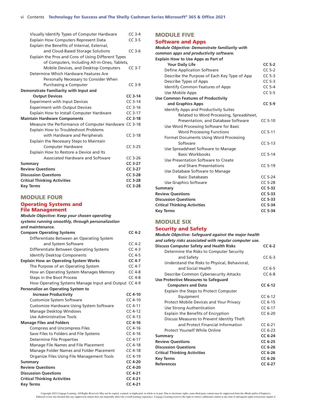 Preview page 8 of Technology for Success Microsoft® 365® & Office® 2021 1st Edition By Sandra Cable