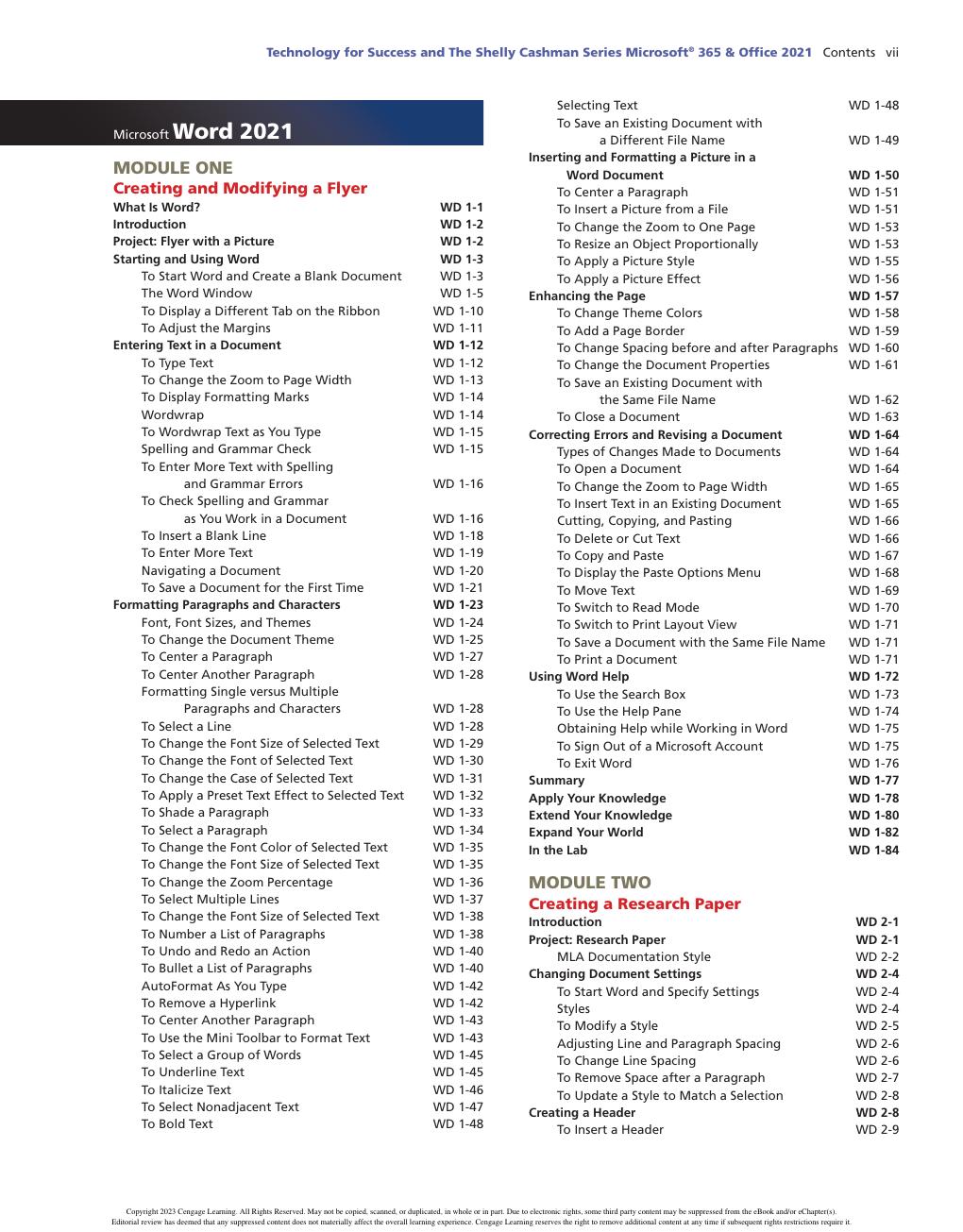 Preview page 9 of Technology for Success Microsoft® 365® & Office® 2021 1st Edition By Sandra Cable