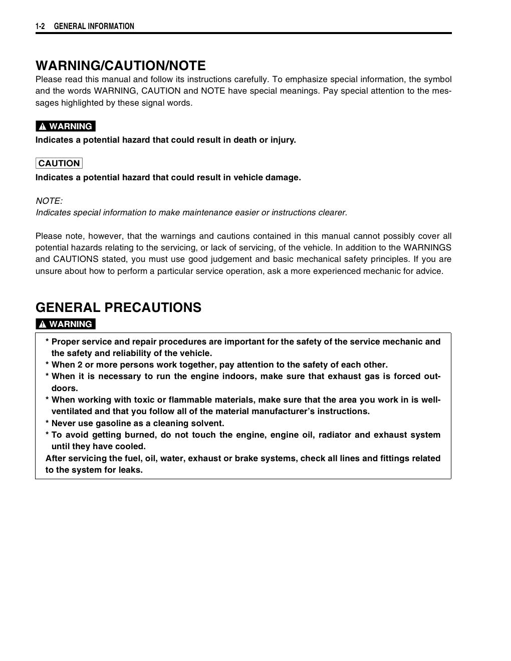 Preview page 10 of Suzuki LT-R450 - Service Workshop Repair Manual