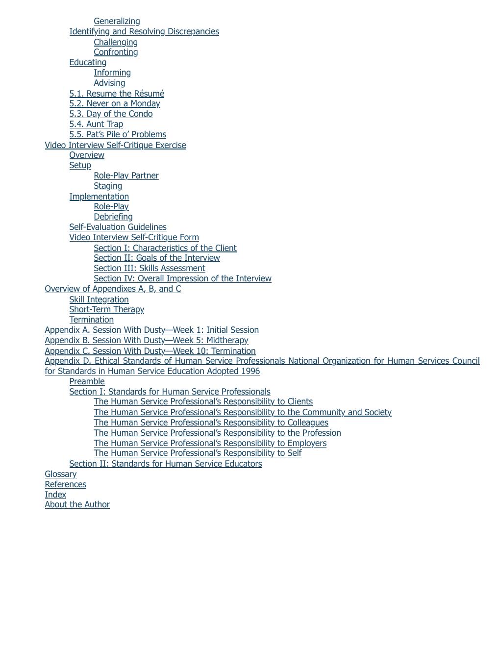 Preview page 10 of Therapeutic Communication Developing Professional Skills 2nd Edition By Herschel Knapp