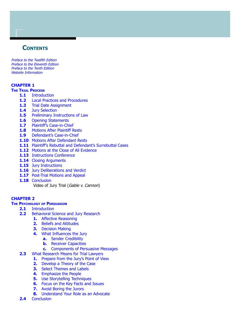 Preview page 8 of Trial Techniques and Trials With Online Files Study Center 12th Edition By Thomas Mauet, Stephen