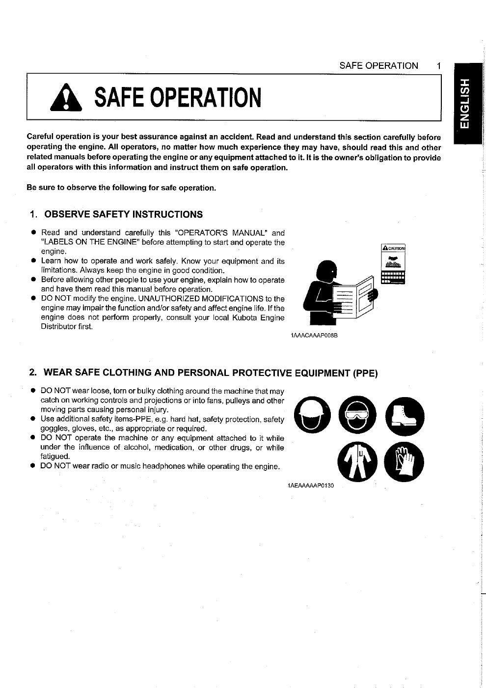 Preview page 7 of Kubota Diesel Engine Z482-E Z602-E D662-E D722-E D782-E D902-E Operator Manual