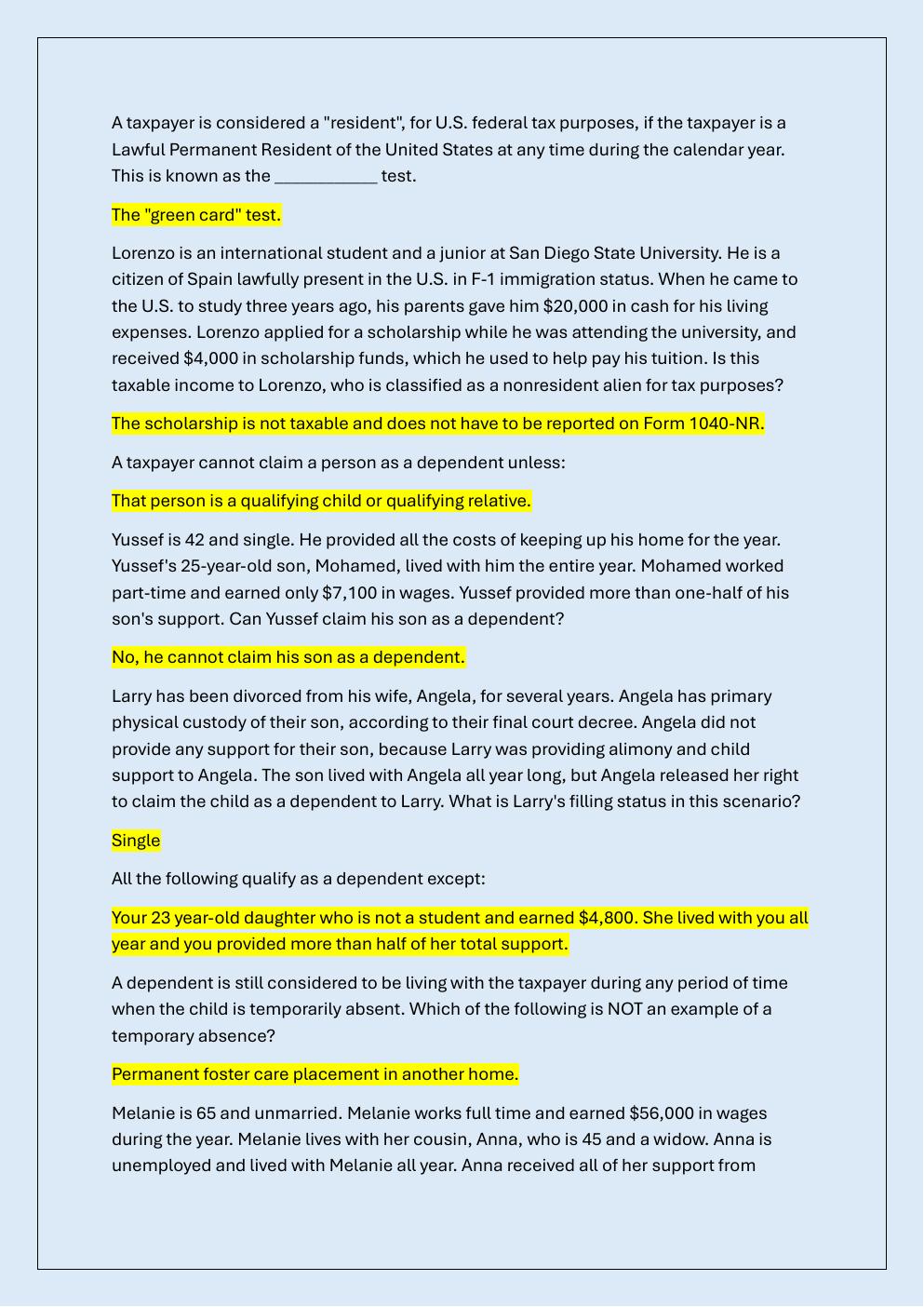 Preview page 6 of INTUIT ACADEMY TAX LEVEL 1 EXAM