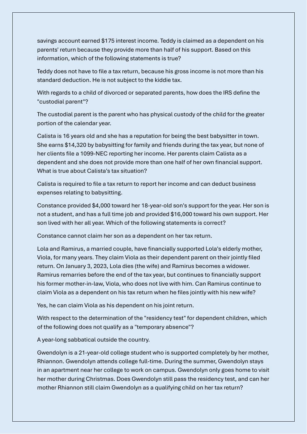 Preview page 9 of INTUIT ACADEMY TAX LEVEL 1 EXAM