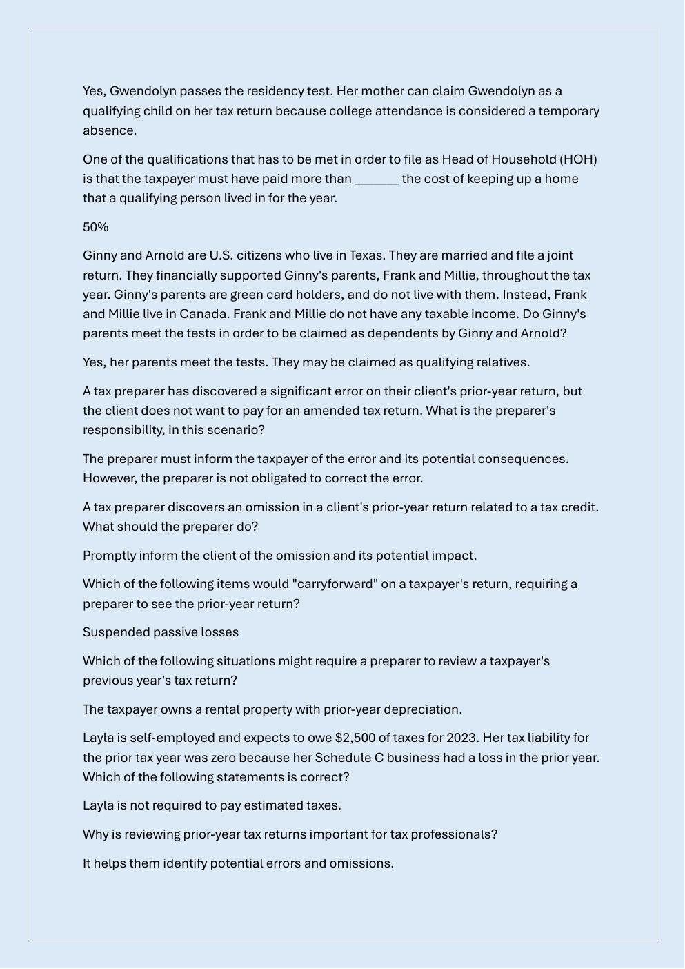 Preview page 10 of INTUIT ACADEMY TAX LEVEL 1 EXAM