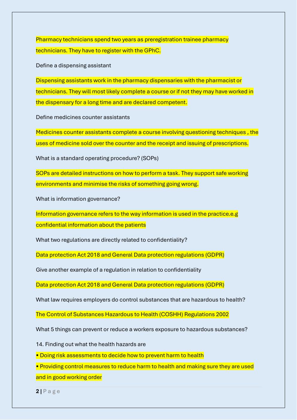 Preview page 2 of BUTTERCUPS MODULE 1 EXAM