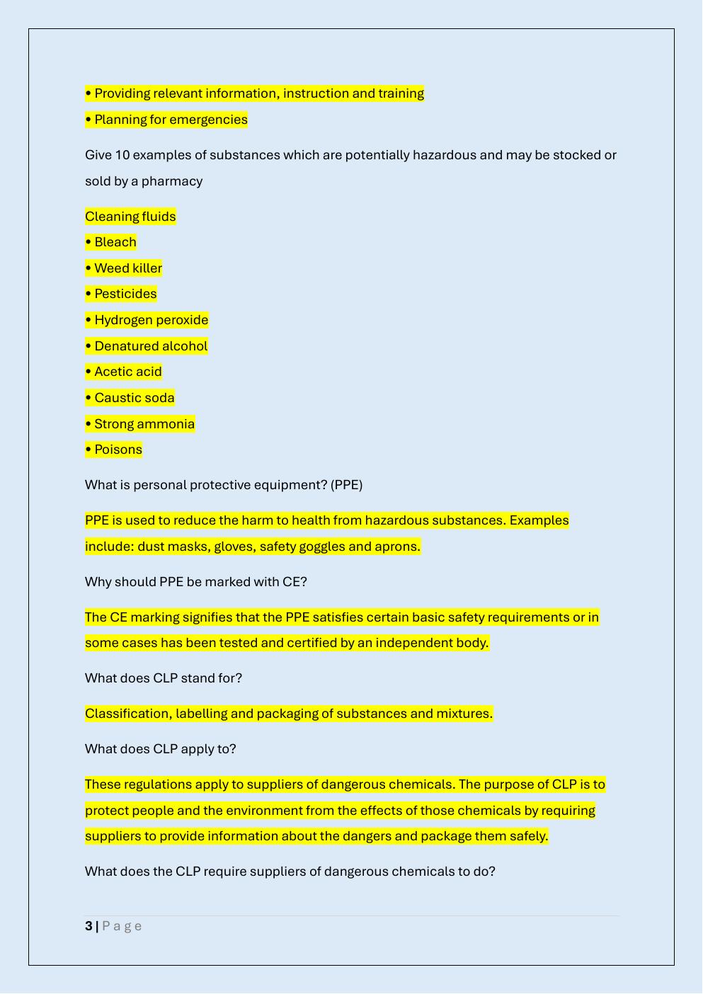Preview page 3 of BUTTERCUPS MODULE 1 EXAM