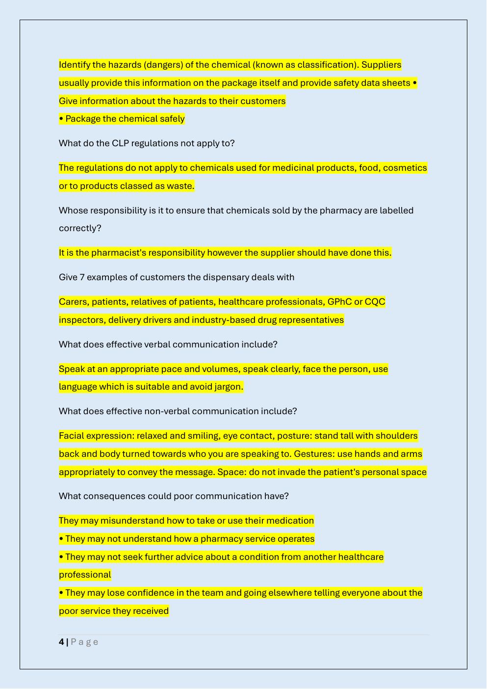 Preview page 4 of BUTTERCUPS MODULE 1 EXAM