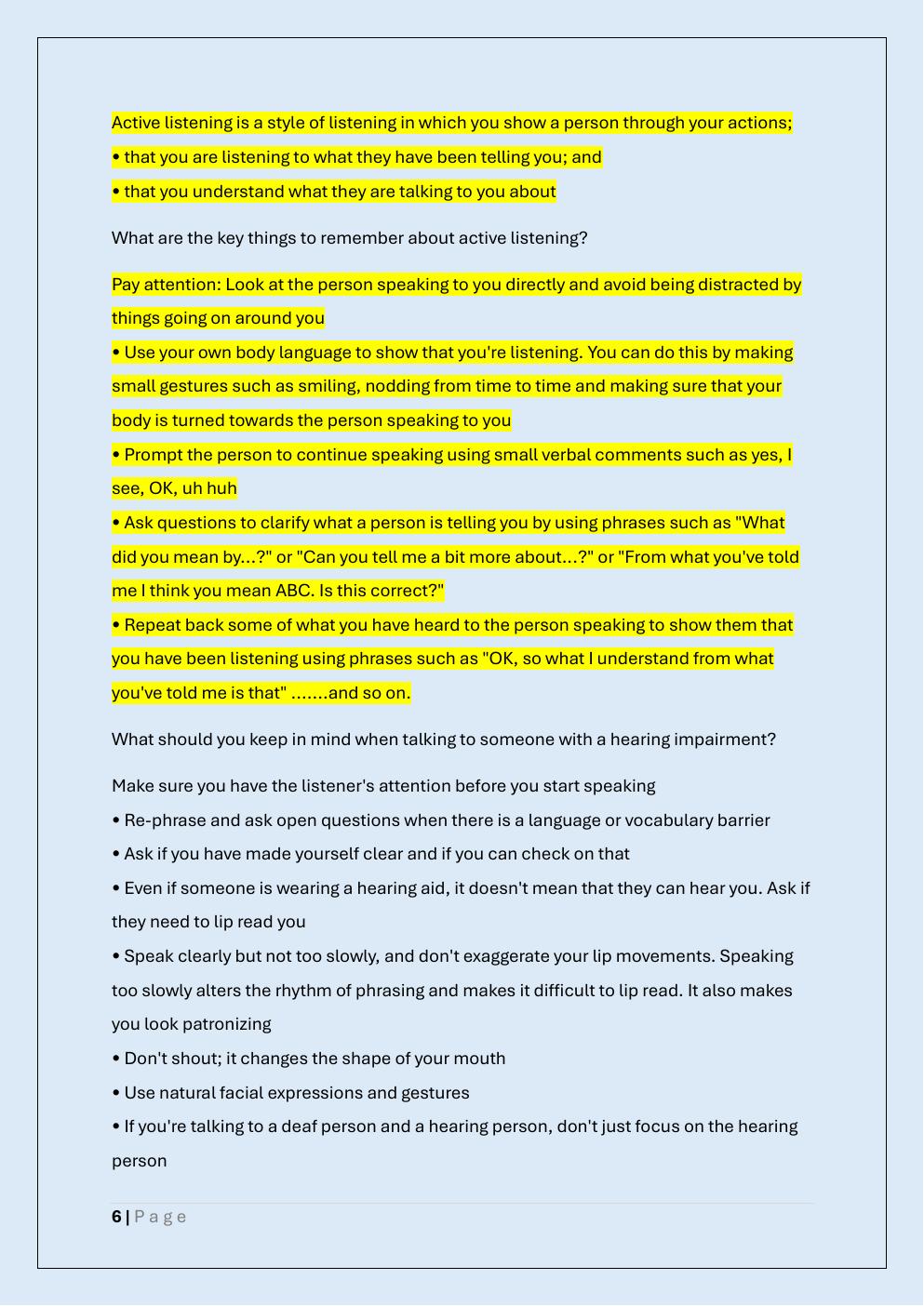 Preview page 6 of BUTTERCUPS MODULE 1 EXAM