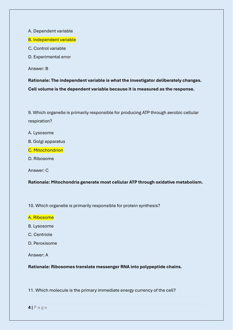 Preview page 4 of WCU PHYS 261 MIDTERM PRACTICE EXAM