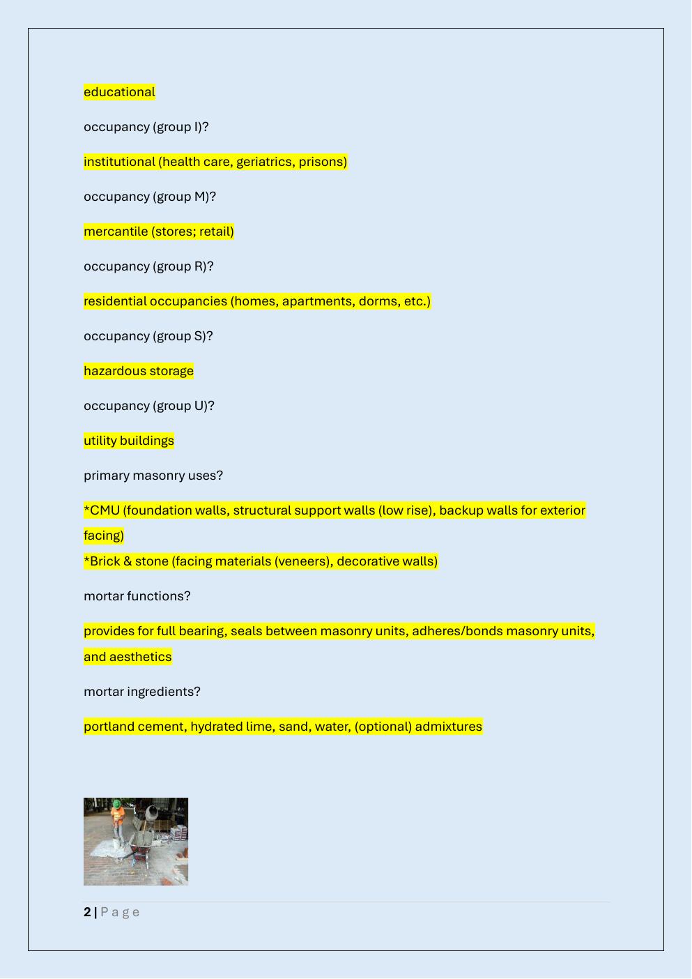 Preview page 2 of CON 202 EXAM 1
