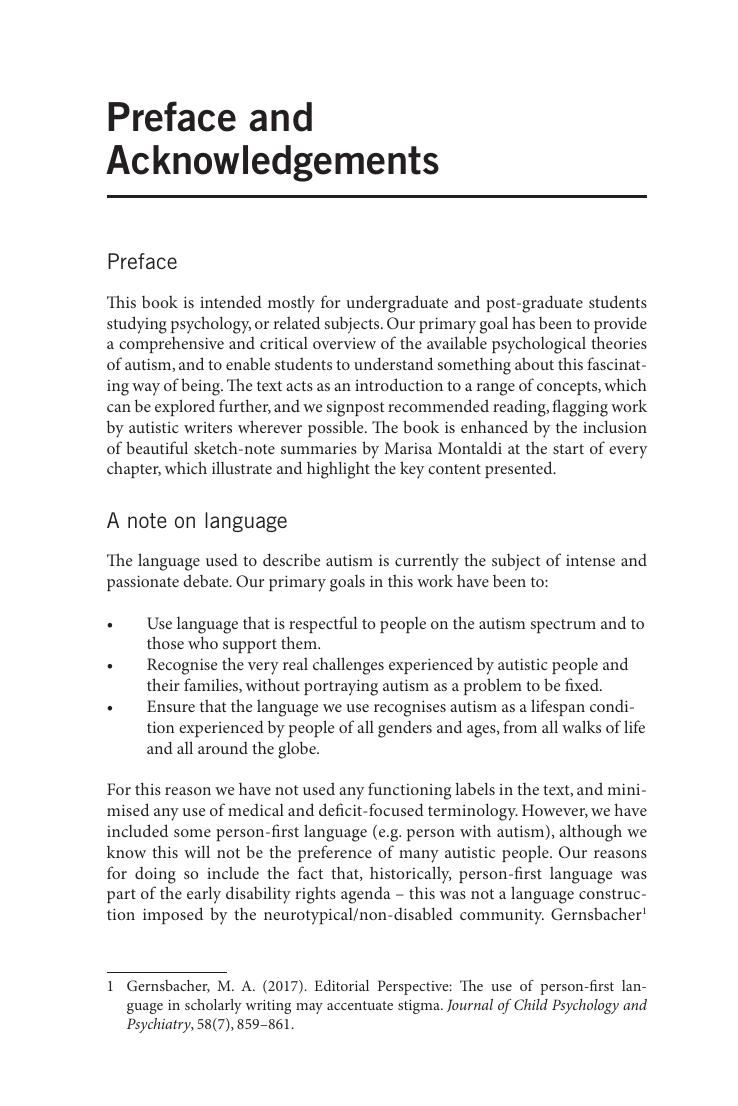 Preview page 9 of Autism By Fletcher-Watson, Sue,, Happé, Francesca