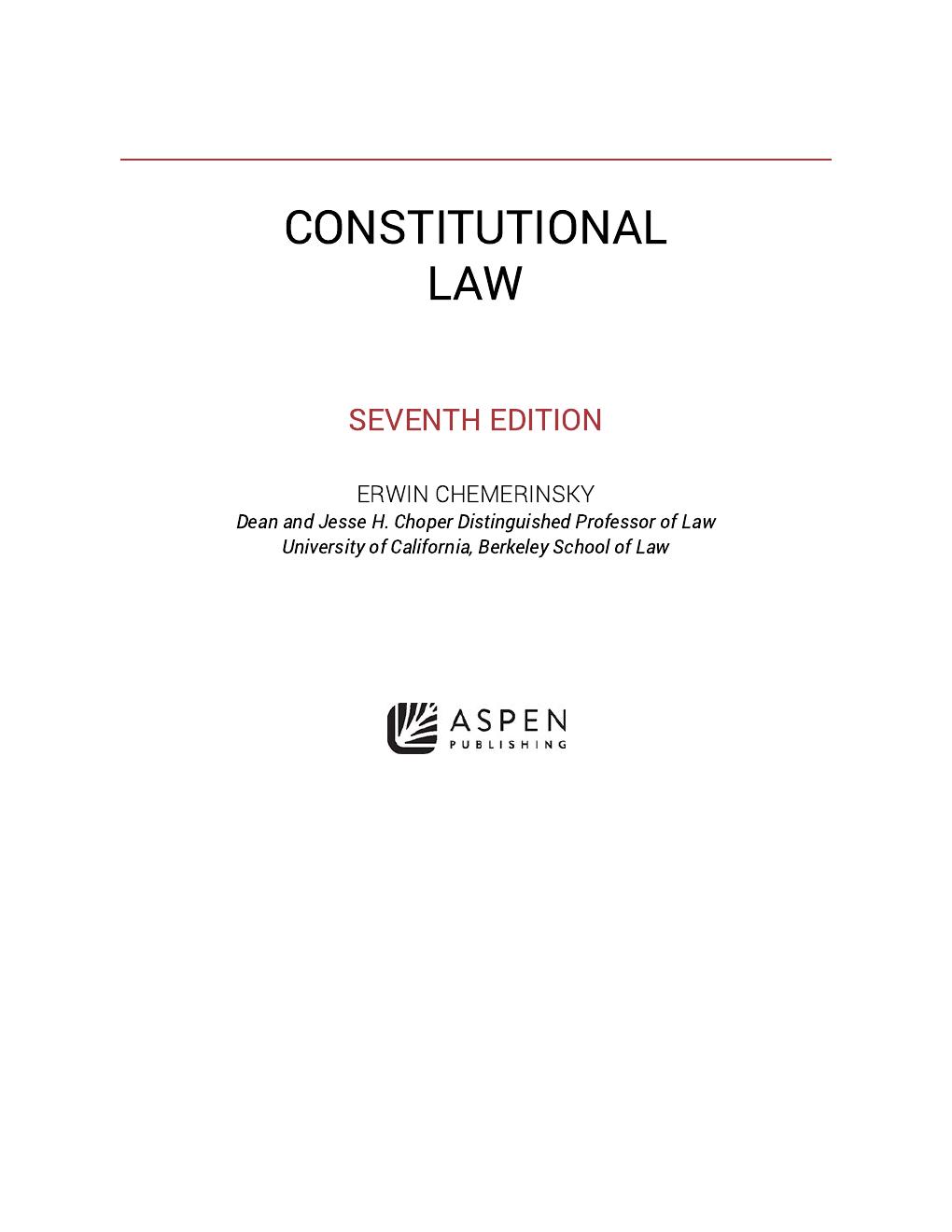 Preview page 3 of Constitutional Law 7th Edition By Erwin Chemerinsky