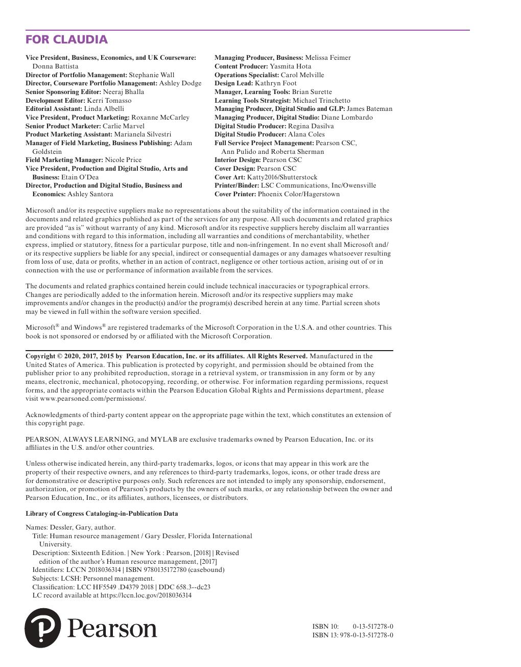 Preview page 6 of Human Resource Management 16th Edition By Gary Dessler