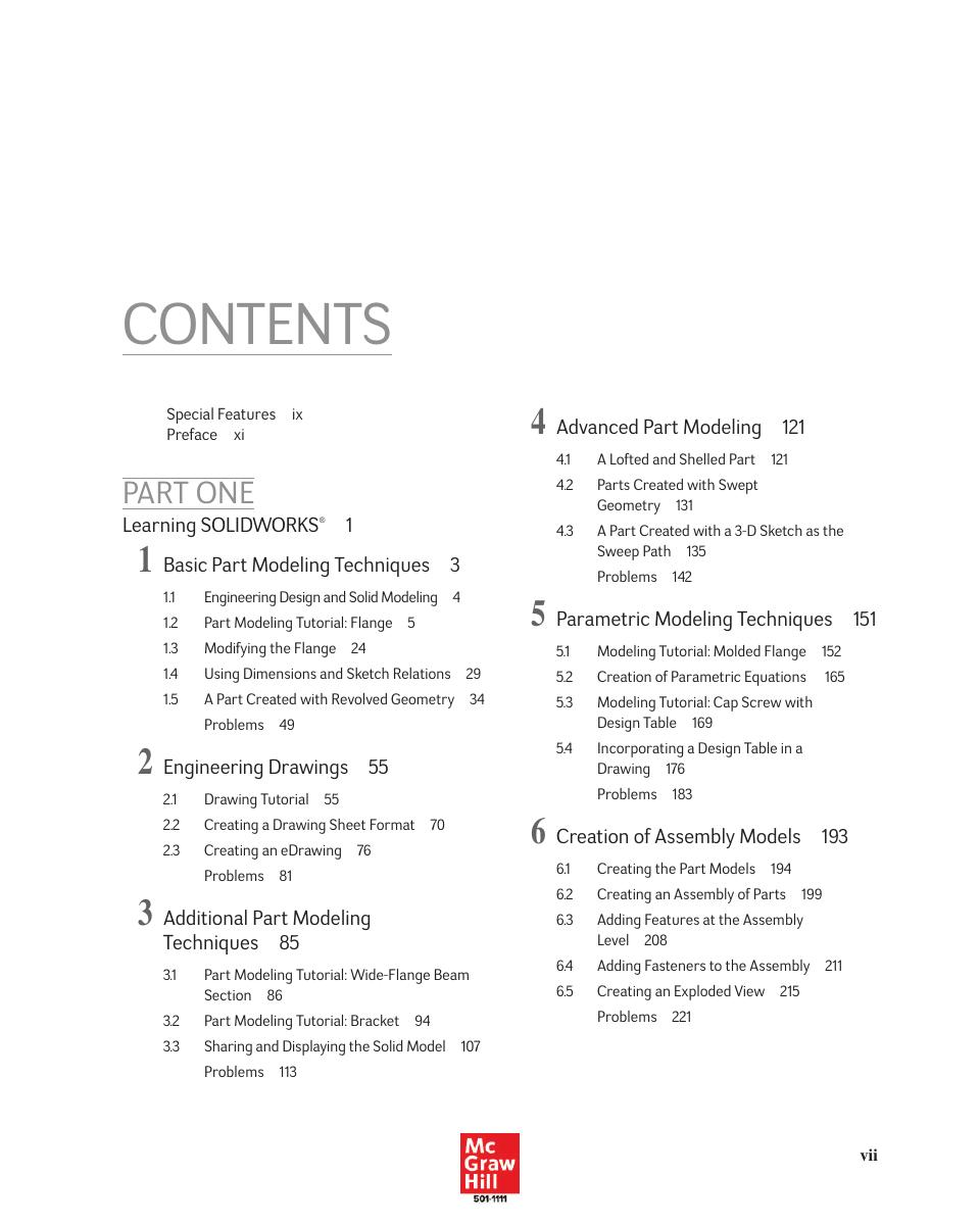 Preview page 6 of Introduction to Solid Modeling Using SolidWorks 2025 Release By William Howard, Joseph Musto