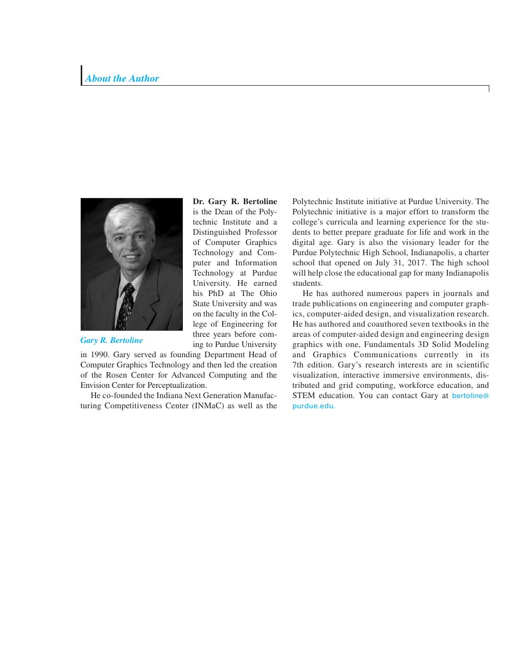 Preview page 5 of ISE Introduction to Graphics Communications for Engineers 5th Edition By Gary Robert Bertoline