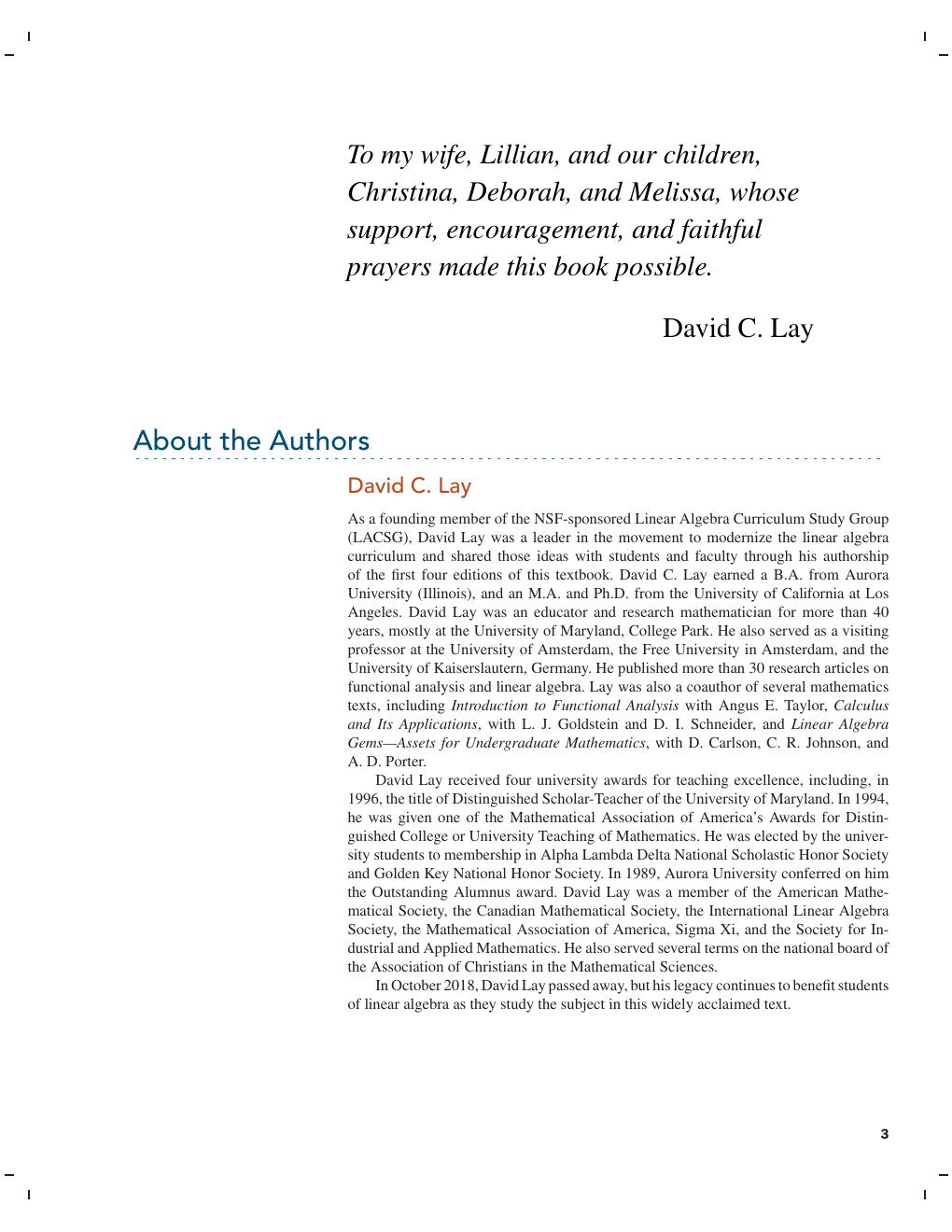 Preview page 4 of Linear Algebra and Its Applications 6th Global Edition By David C. Lay, Steven R. Lay