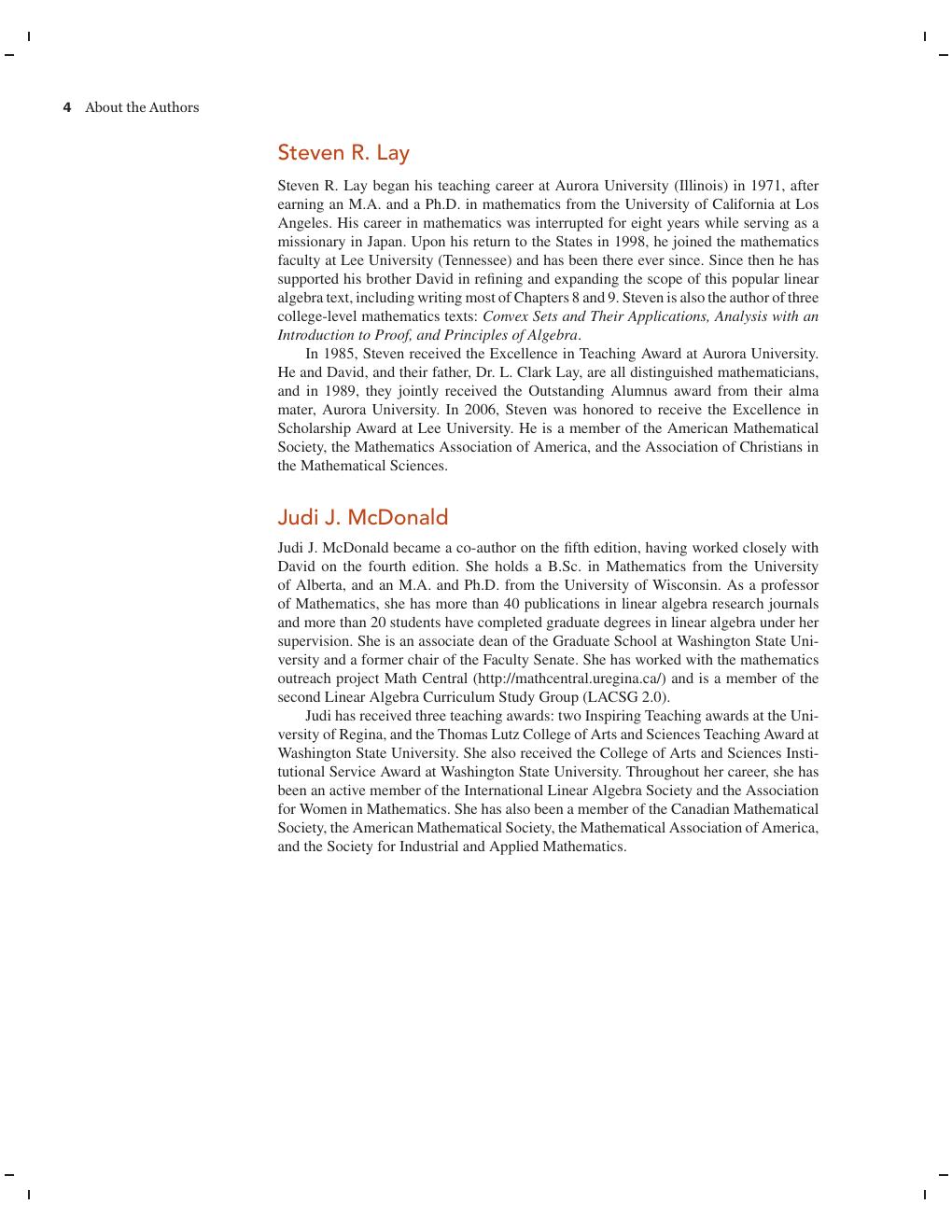 Preview page 5 of Linear Algebra and Its Applications 6th Global Edition By David C. Lay, Steven R. Lay