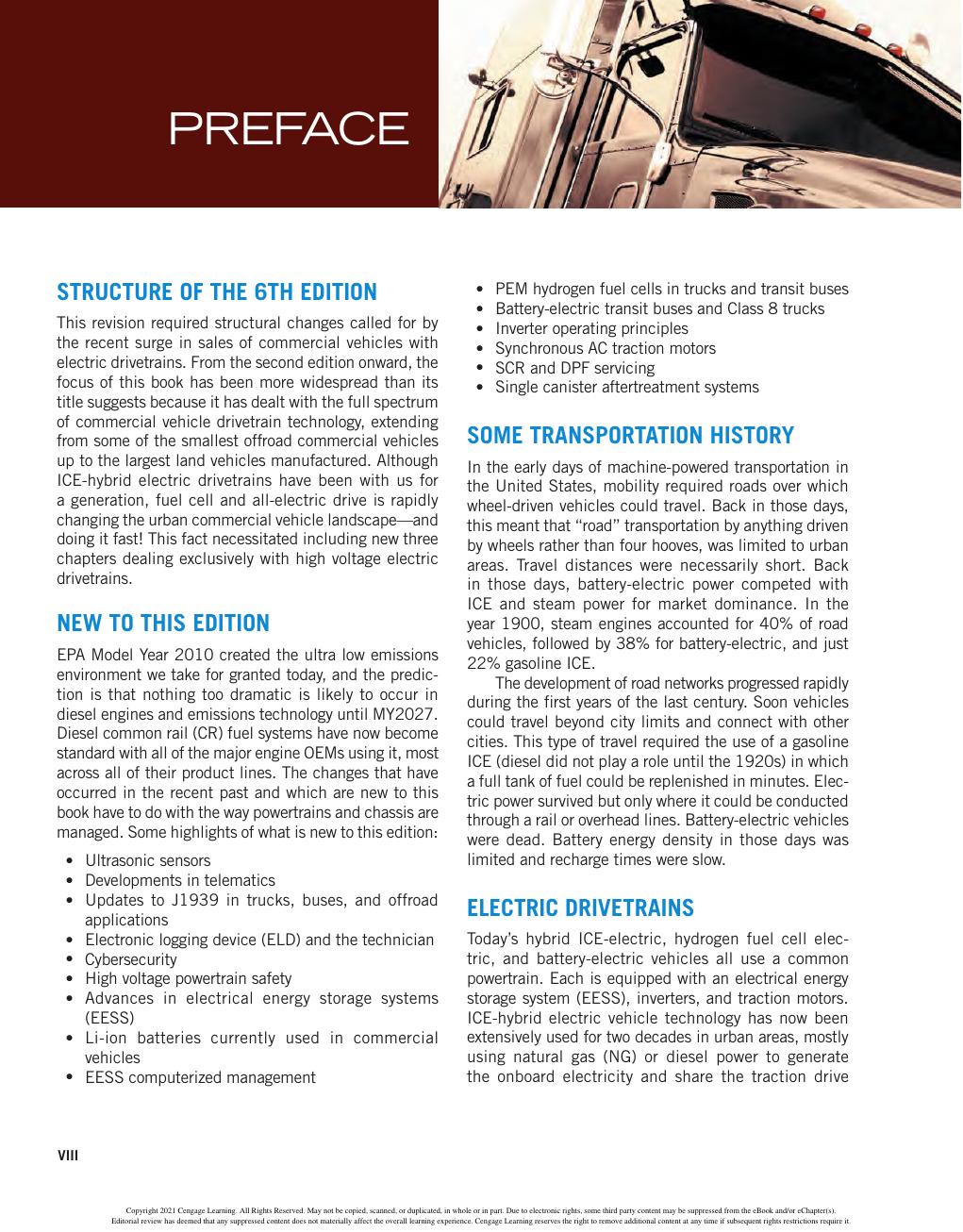 Preview page 10 of Medium Heavy Duty Truck Engines Fuel & Computerized 6th Edition By Sean Bennett