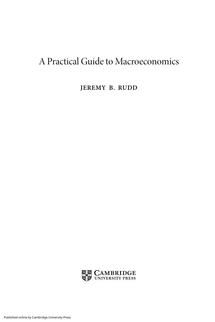 Preview page 4 of A Practical Guide to Macroeconomics By Jeremy B. Rudd