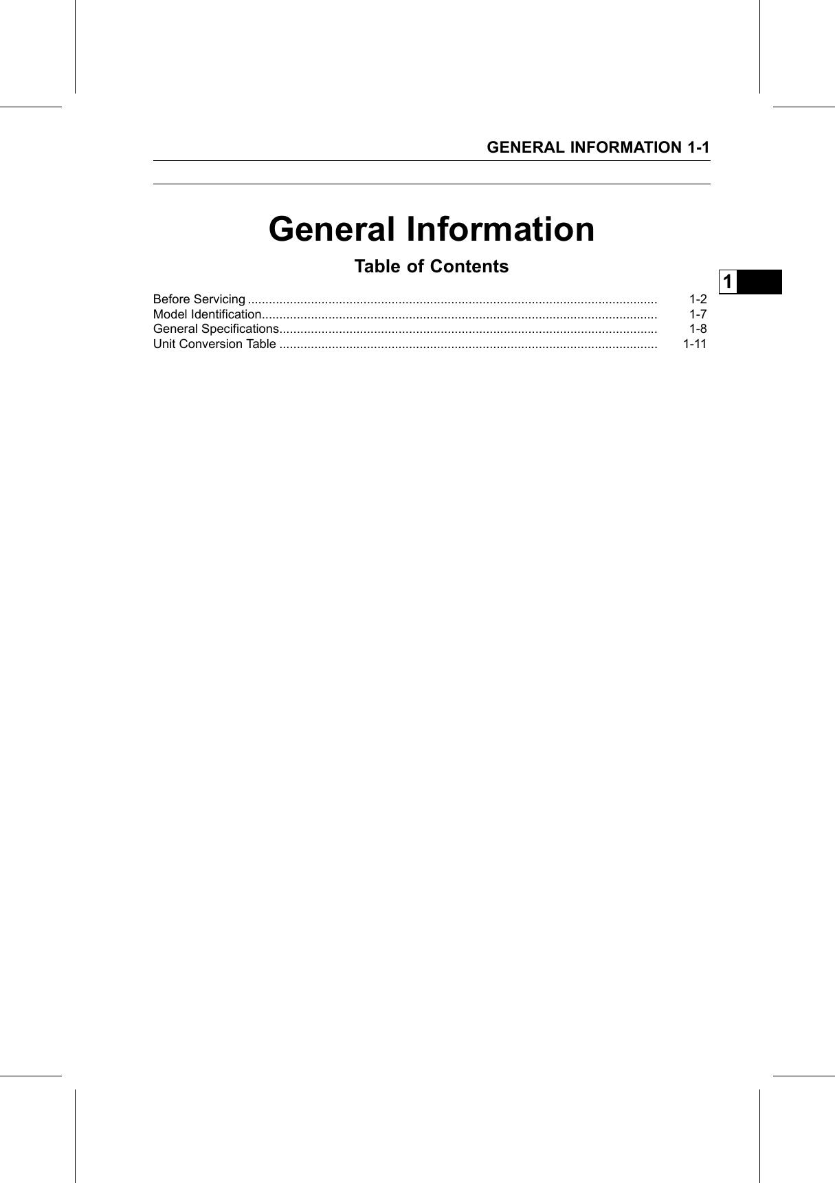 Preview page 9 of Kawasaki W800 - 2011 2012 - Workshop Service Repair Manual