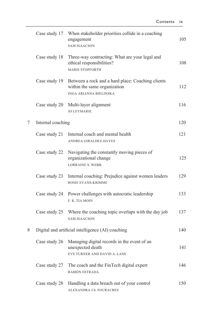 Preview page 10 of Ethical Case Studies for Coach Development and Practice 1st Edition By Smith, Hirsch Pontes, Magadlela, Clutterbuck