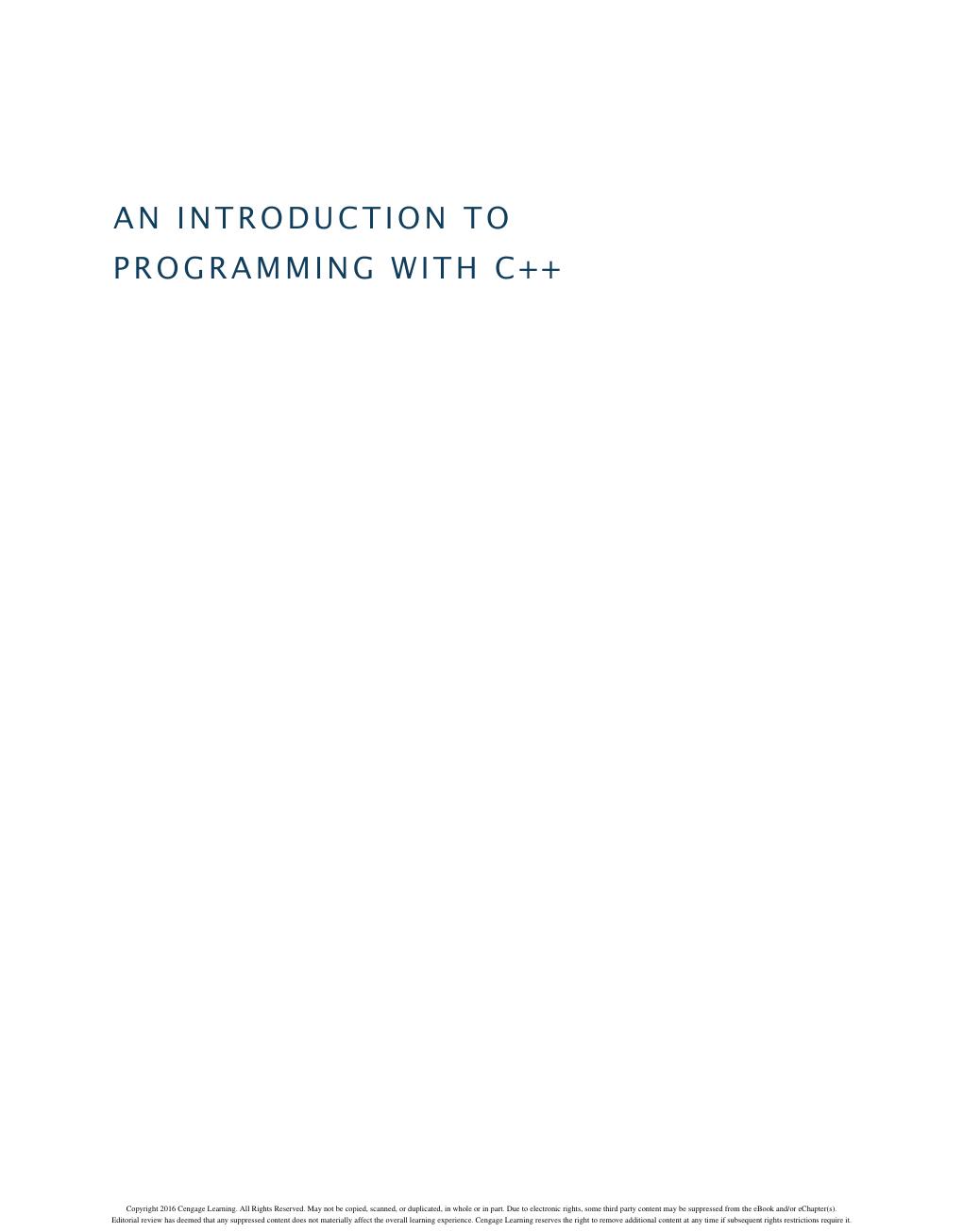 Preview page 2 of An Introduction to Programming with C++ 8th Edition By Diane Zak
